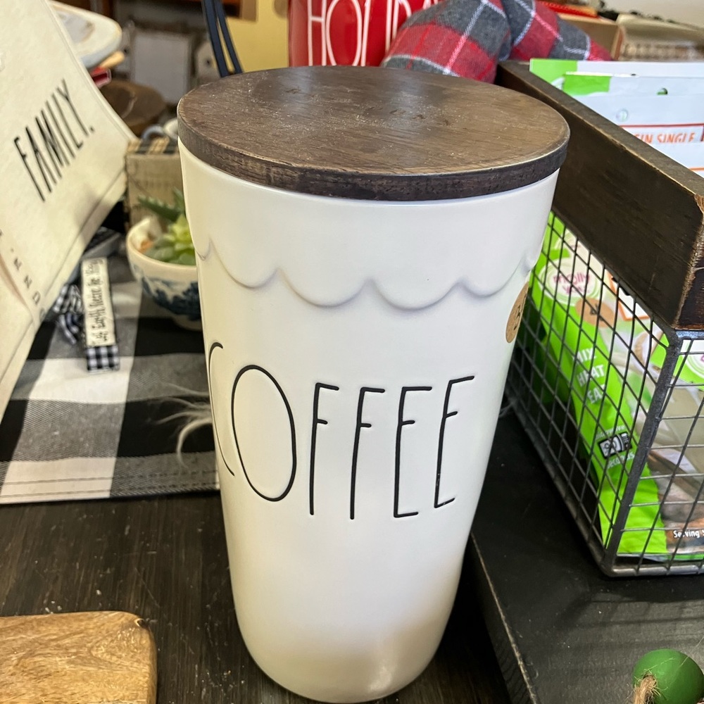 Rae dunn coffee scalloped cellar